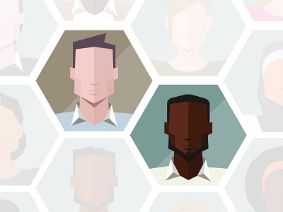 Avatars avatars face faces flat illustrated illustration people persons portraits sample