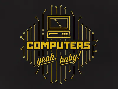 COMPUTERS circuit board circuits computer typography