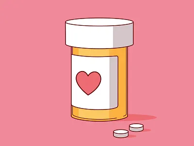 Happy pills colour digital happy illustration pills vector