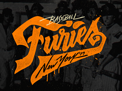Baseball Furies baseball gang handmade lettering logo script sports thewarriors type typography warriors