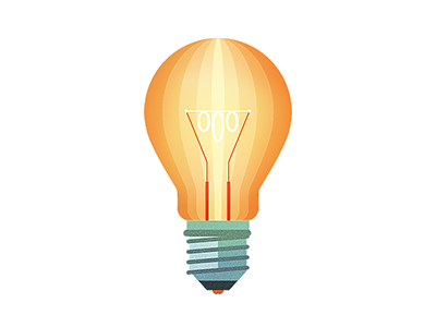 Light Bulb 365objects illustration vector