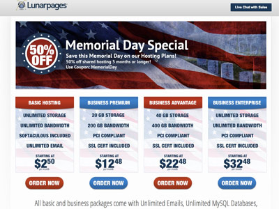 Memorial Day microsite