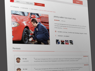 Classified website detail page classified information reviews ui ux website