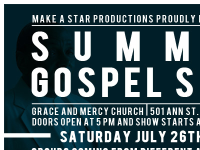 Gospel Show Flyer church flyer gospel harrisburg rexroth