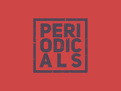 Periodicals logo minimal period random red