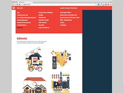 New site portfolio site vector web