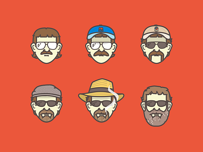 Pops dad evolution icon illustration
