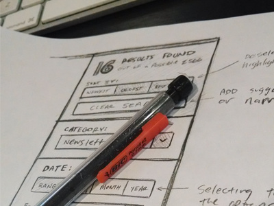 I don't want an app for that sketch ui wireframe