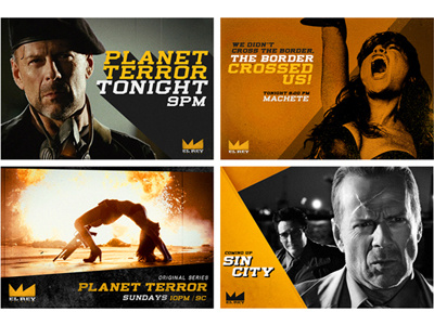EL REY Network animation branding design miami motion tv type typography