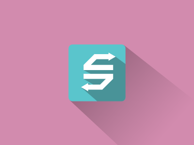 Face Value design flat illustration logo long shadow