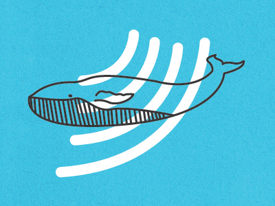 Communication: Whale illustration whale