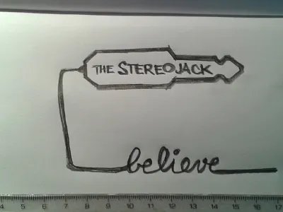 EP cover: Believe idea logo scraps sketch