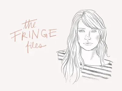 The Fringe Files design fashion hair hand lettering illustration