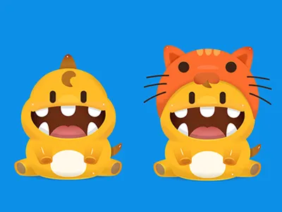 big mouth dragon illustration