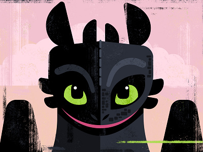Toothless digital illustration dragon dreamworks httyd2 illustration toothless vector