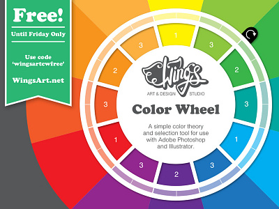 Grab Wing's Color Wheel - Free Until Friday! color wheel design tool free freebie offer wingsart