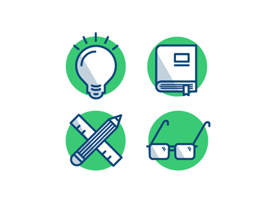 Know. Learn. Do. Nerd on! geek icon icons know learn light bulb line nerd pencil work