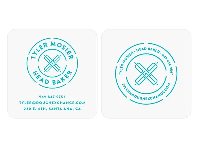 Neon cards bakery business card neon plastic single width x