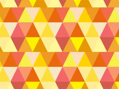 Tigerlily fire fractal geometric orange pattern pink red seamless triangles yellow