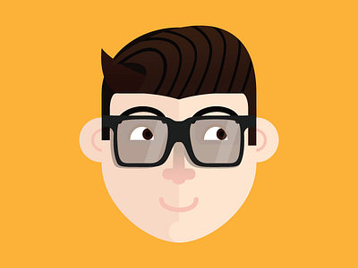 Minimal Me clean glasses minimal portrait simple