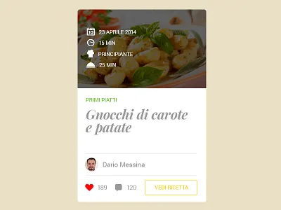 Food recipe box box design food hover minimal recipe serif white