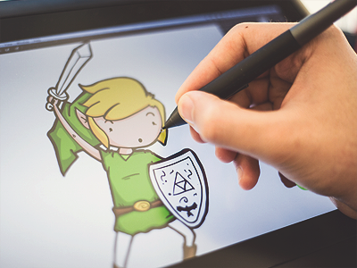 Link Cartoon character cintiq illustration