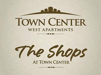 Town Center Logos apartment logo shopping