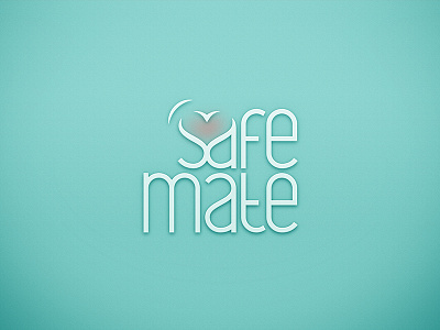 Safe Mate - logo denied adobe blue dune gang heart letter lettering logo safe type typography wave