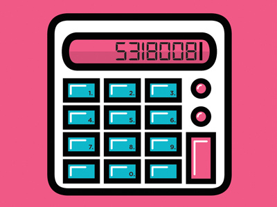5318008 5318008 bills calculator middle school vector