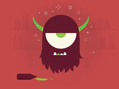 Barcamp Omaha Drunk Dude 40 alien barcamp beard drunk eye horns