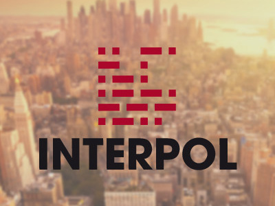 Restyling INTERPOL logo - Morse Code brand branding group interpol logo music music logo