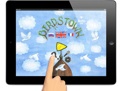Birdstown iPad app for children app application children illustration ipad kid