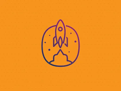 Rocket icon launch rocket ship space