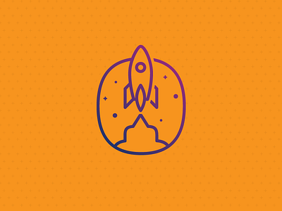 Rocket icon launch rocket ship space