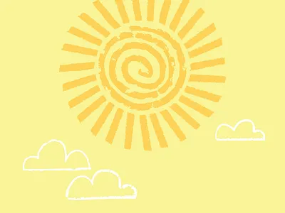 Primitive Sun WIP bright illustration minimal nature sun vector warm