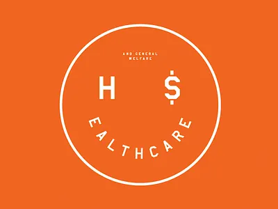Healthcare book brand circle dollar face healthcare icon illustration logo money smile smiley