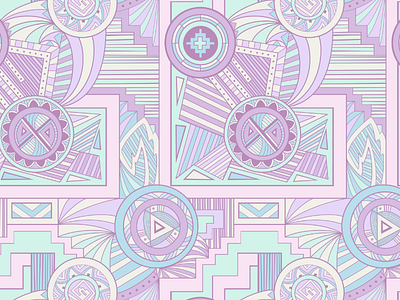 Cool Tribal cool mint pastel pattern pink purple tribal