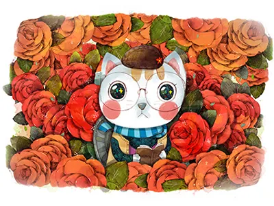 kitty illustration kitty