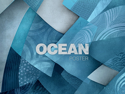 Ocean illustration blue design graphic design illustrations nature ocean posters water