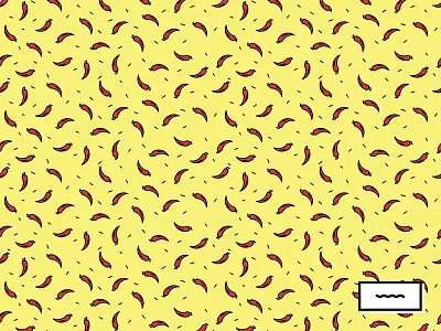 Chili pepper pattern chili pepper chilli design flat icon pattern pepper rounded sixtudio