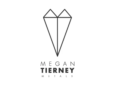 Megan Tierney Metals Logo geometry jeweler jewelry logo metal metalsmith
