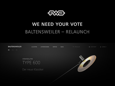 FWA - Baltensweiler Relaunch 007 baltensweiler black design minimal relaunch responsive type typography website white