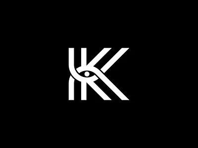 K Eye Logo eye k k logo letter line logo modern logo negative space outline pictorial mark simple logo