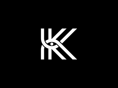 K Eye Logo eye k k logo letter line logo modern logo negative space outline pictorial mark simple logo