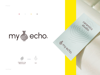 Logo Design for My Echo 🏺 branding ceramic design identity logo logotype minimalism visual visual identity visualidentity