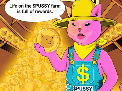 PUSSY$ TOKEN Comics comics graphic design