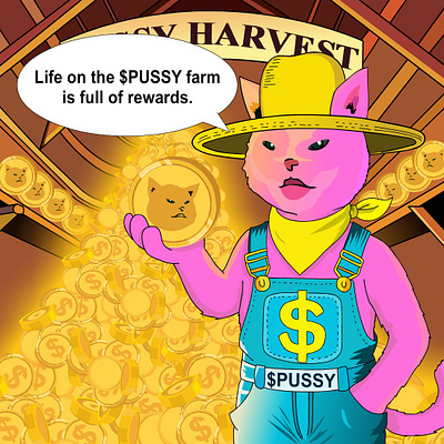 PUSSY$ TOKEN Comics comics graphic design