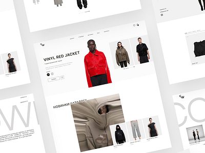 E-Commerce Website Design Clothing Brand | UX/UI Design brand branding clothing design desktop ecommerce graphic design illustration image main screen minimalism ui ux uxui