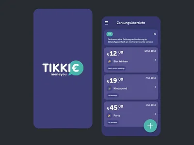 Tikkie DE after effects app bank cash dutch euro free ios iphone lottie money moneyou payment profider spinner splash tikkie transfer ui whatsapp