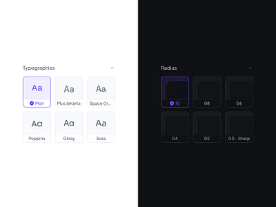 Page builder components builder card component dark dashboard designer font light payment saas setting typo ui uiux webapp